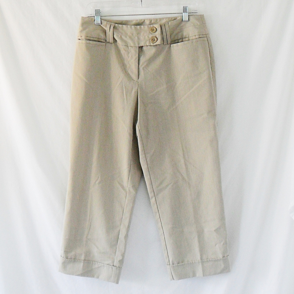 Ingredients Size 8 Tan Polyester Rayon Spandex Capri's - Picture 4 of 7